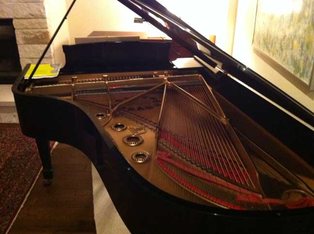 Steinway piano at home
